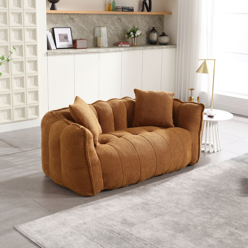 Cozy Beanbag Chair With High Resilience Foam Core For 2 by HouseOfZazla