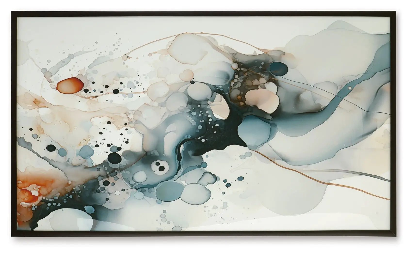 Foxenburg - Wall Art - Blue / Amber / White by Unique Piece Furniture