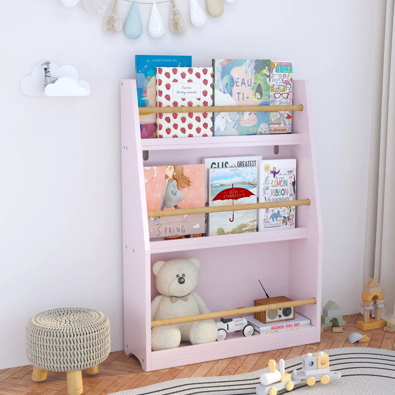 3 Tier Book Shelf, Compact Storage For Bedrooms by Unique Piece Furniture