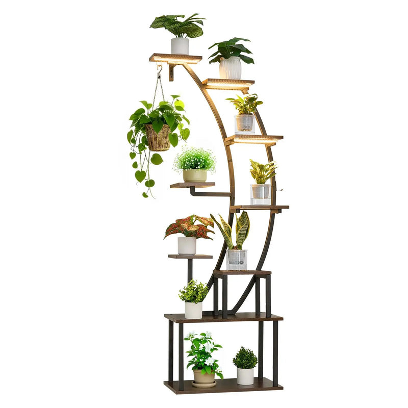 63 in Tall Indoor Plant Stand with Grow Lights, photo 6 of 9