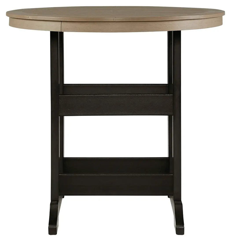 Fairen Trail - 5 Pc. - Dining Set with 4 Chairs - Black / Driftwood by Unique Piece Furniture