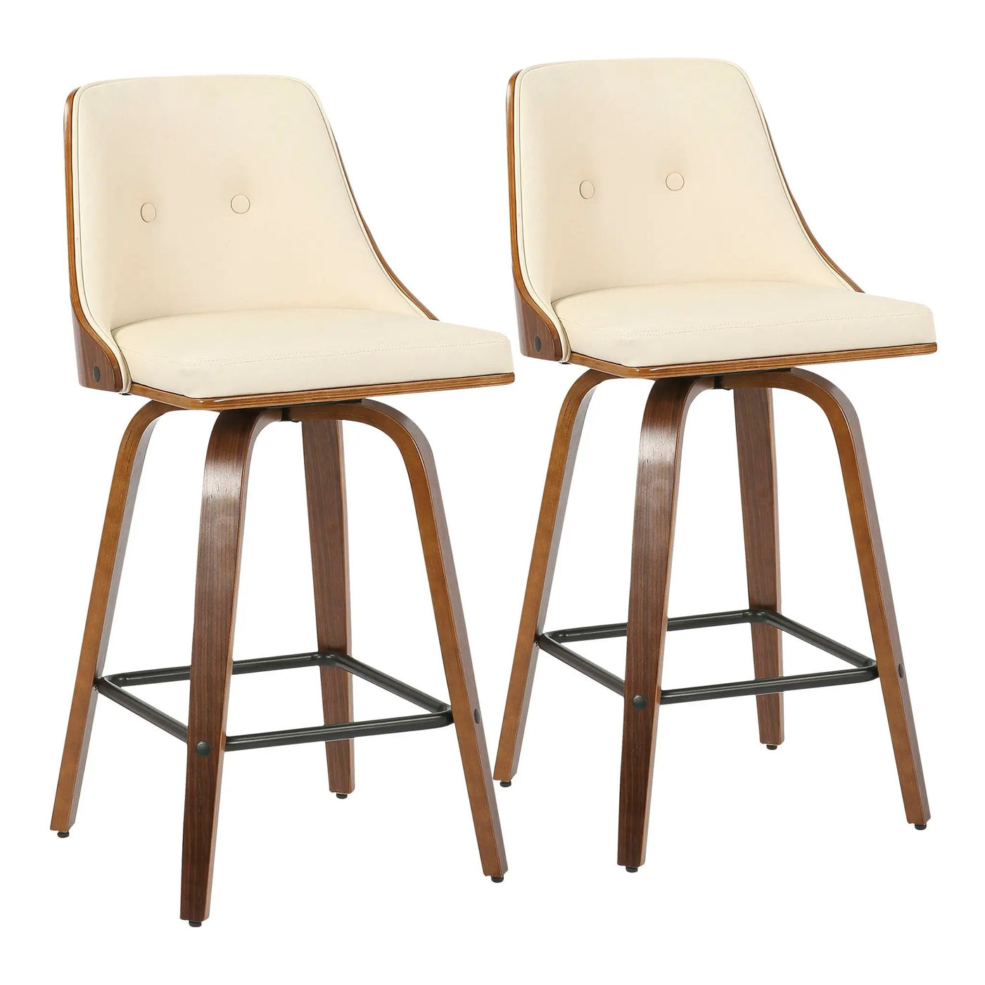 Gianna - Mid Century Modern Counter Stool (Set of 2) by HouseOfZazla