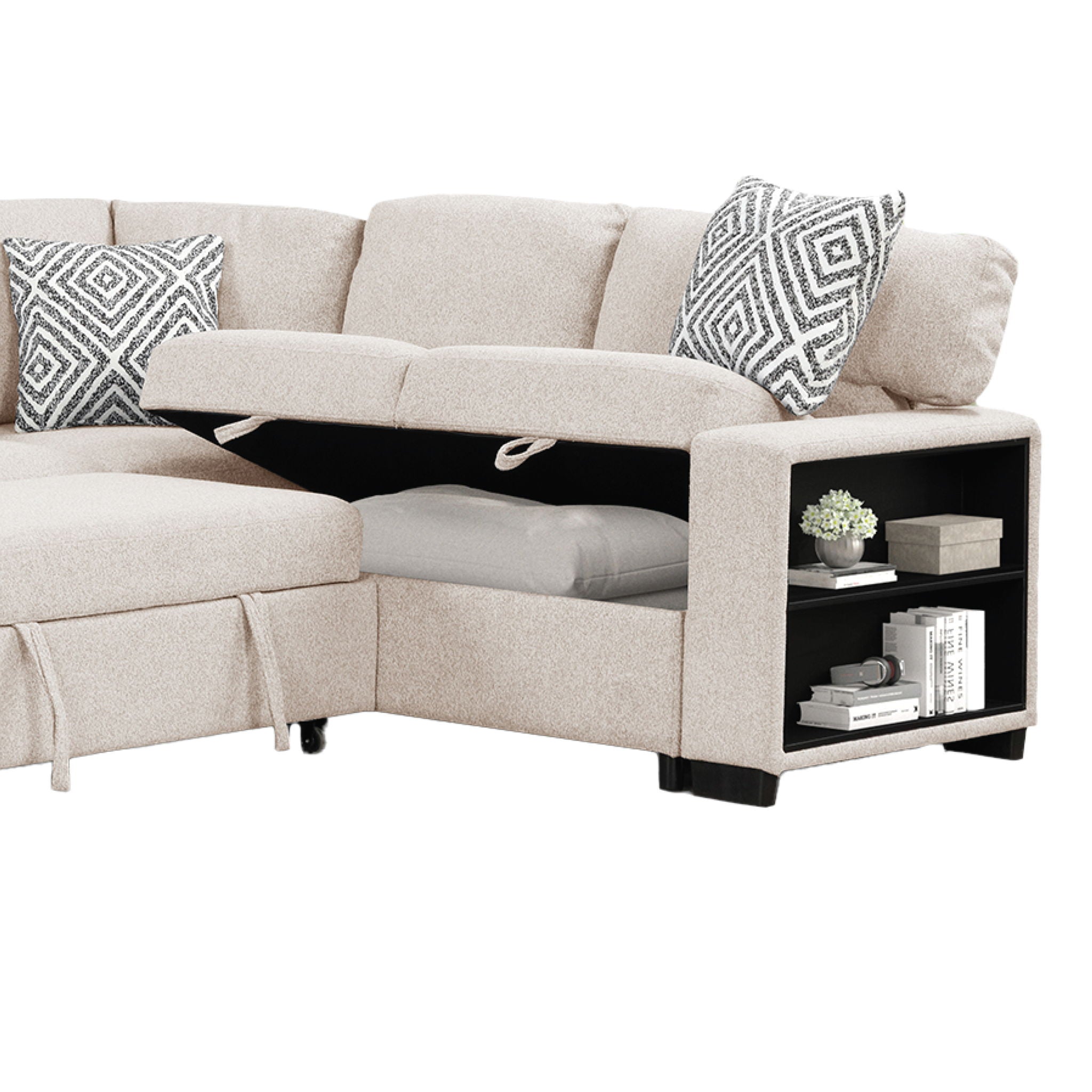 Cairo - Sectional With Pullout Sleeper by HouseOfZazla