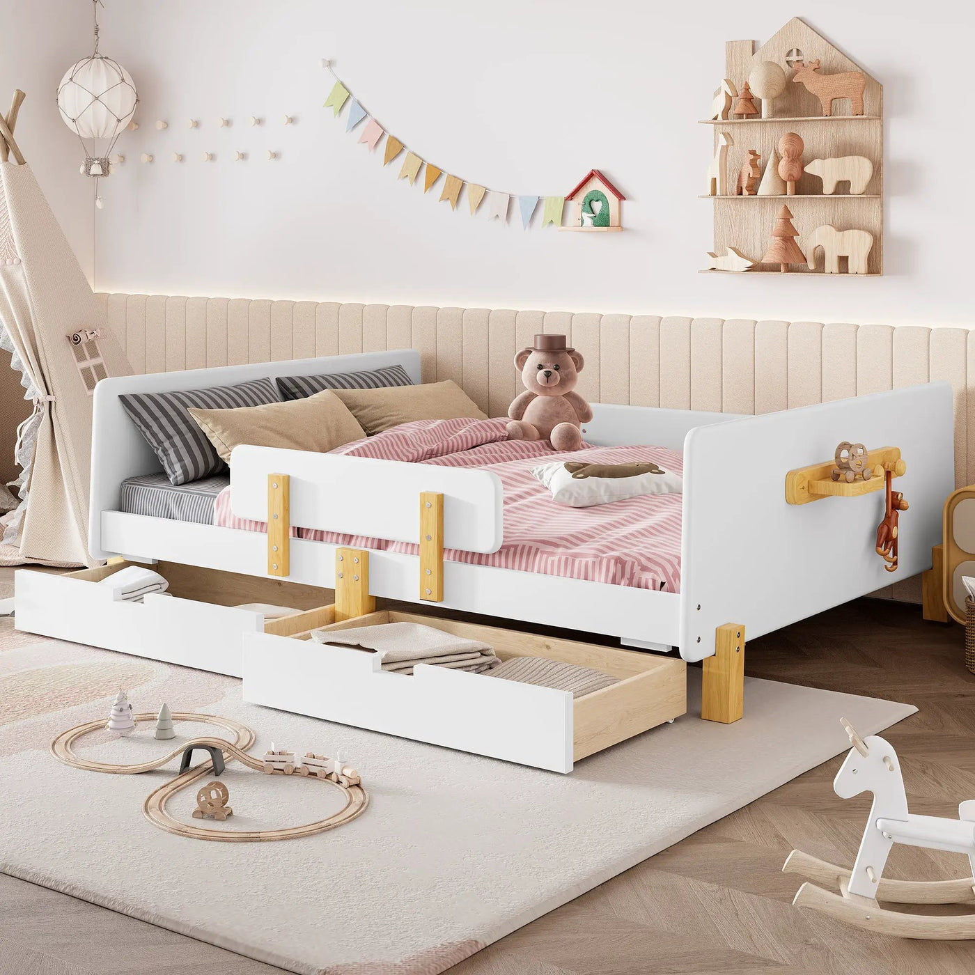 Full Size Platform Bed with Storage Drawers by HouseOfZazla