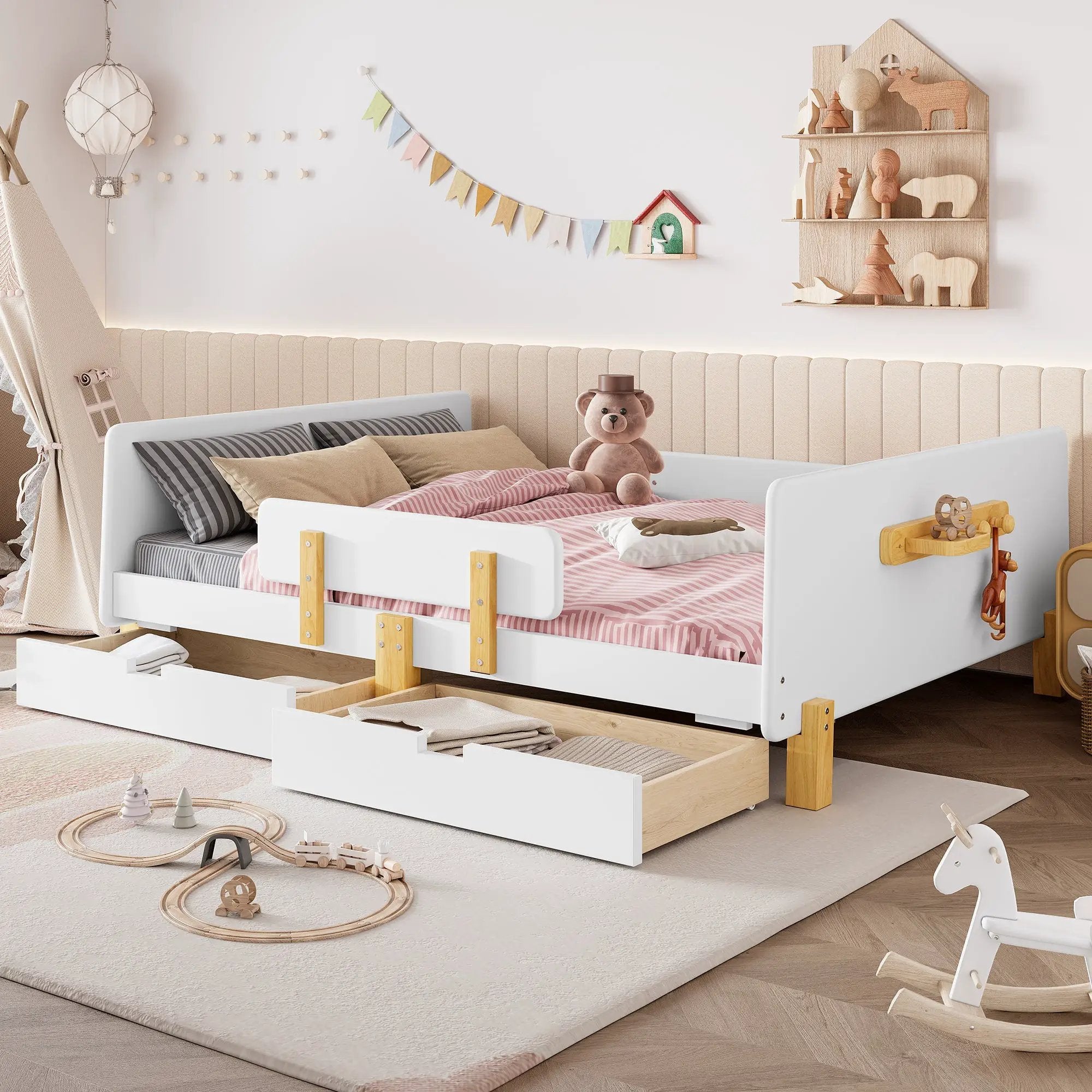 Full Size Platform Bed with Storage Drawers by HouseOfZazla