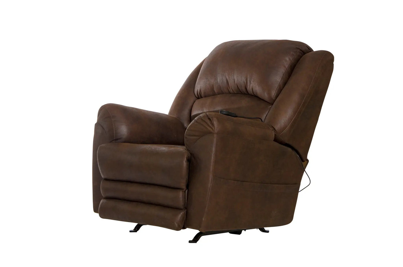 Hayden - Chaise Rocker Recliner With Heat / Massage & Oversize Xtra Comfort Footrest by Unique Piece Furniture