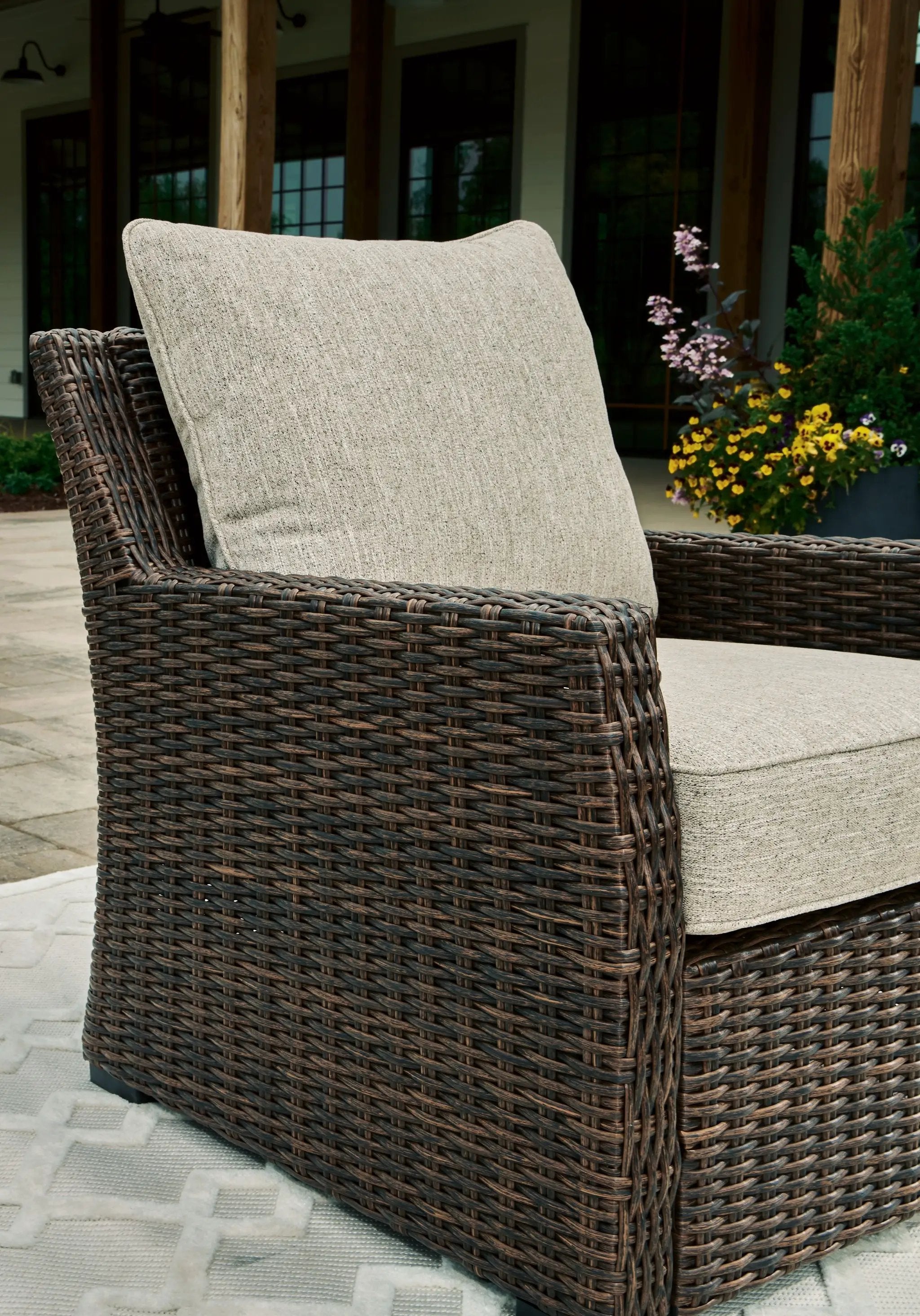 Brook Ranch - Lounge Chair With Cushion - Brown by Unique Piece Furniture