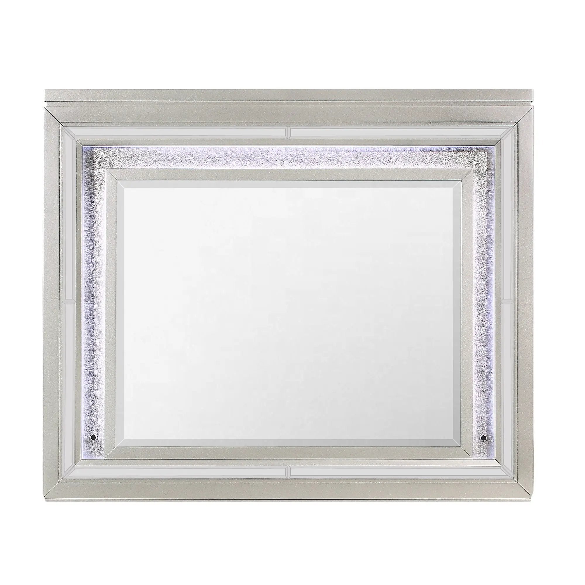 Cross - Glam Mirror With LED - Champagne by Unique Piece Furniture