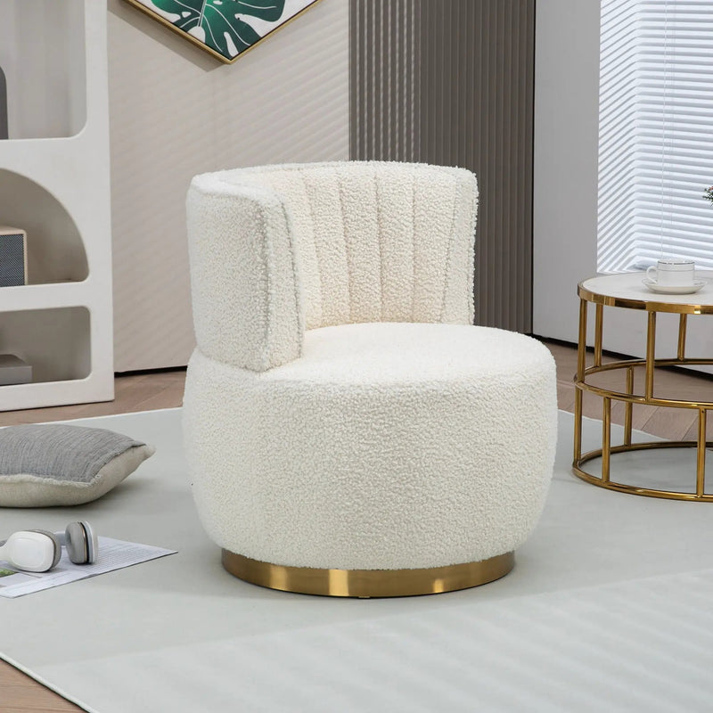 360 Degree Swivel Cuddle Barrel Accent Sofa Chair by HouseOfZazla