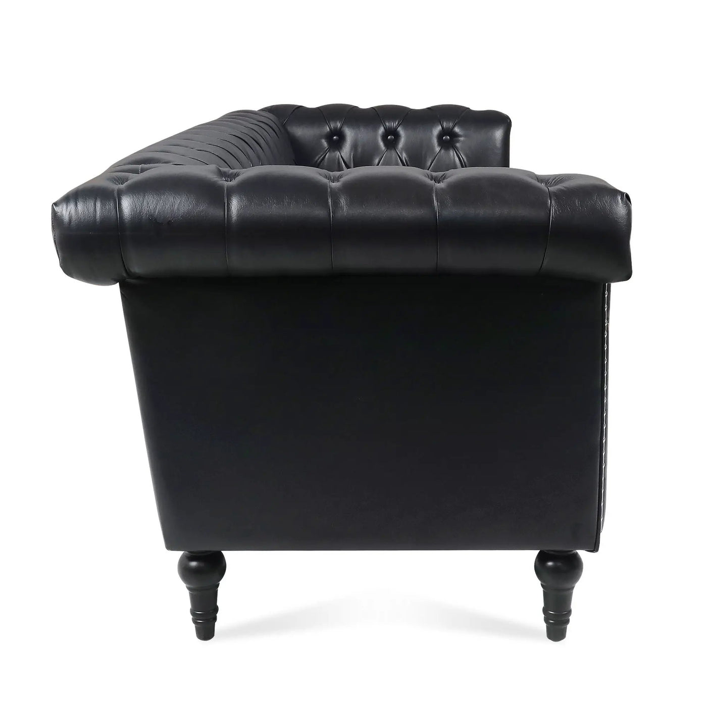 Traditional Square Arm Removable Cushion 3 Seater Sofa by Unique Piece Furniture
