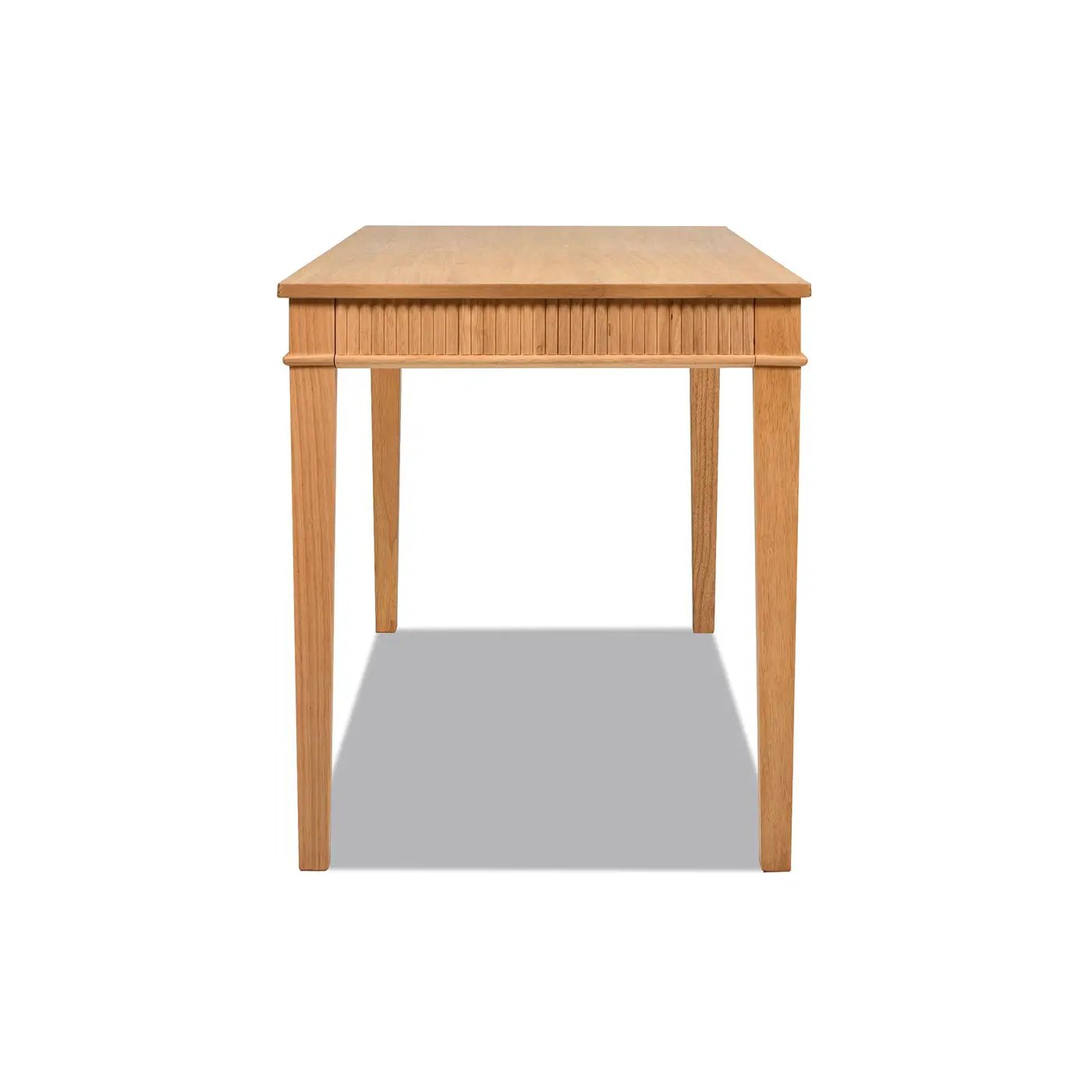Dumont - Modern Farmhouse 1 Drawer Fluted Home Office Writing Desk - Natural Blonde by HouseOfZazla