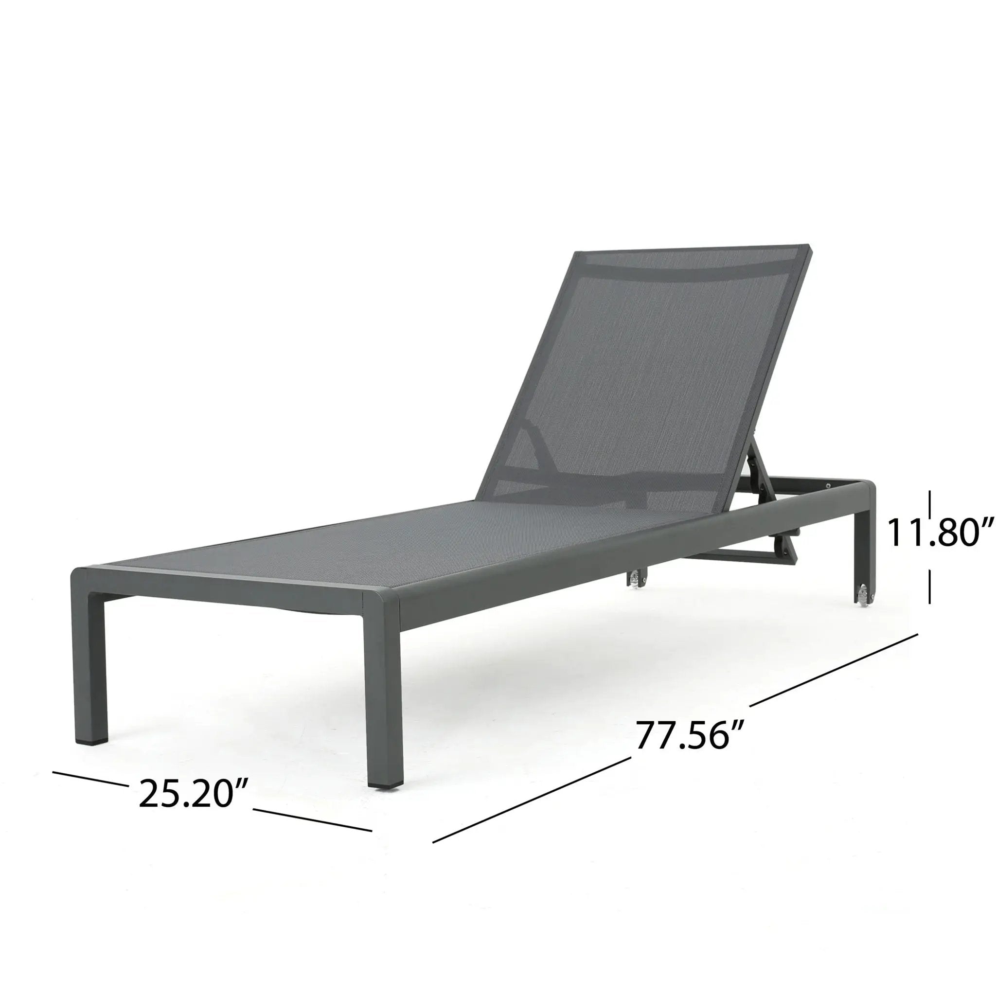 Outdoor Patio Chaise Lounge with 5 Reclining Positions by HouseOfZazla