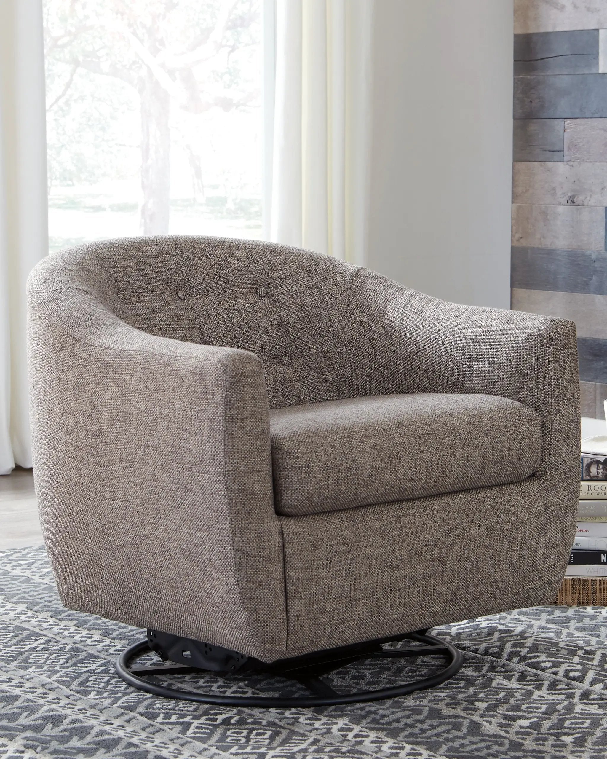 Upshur - Swivel Glider Accent Chair - Taupe by Unique Piece Furniture