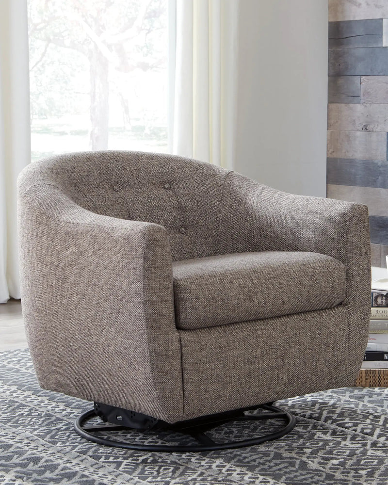 Upshur - Swivel Glider Accent Chair - Taupe by Unique Piece Furniture