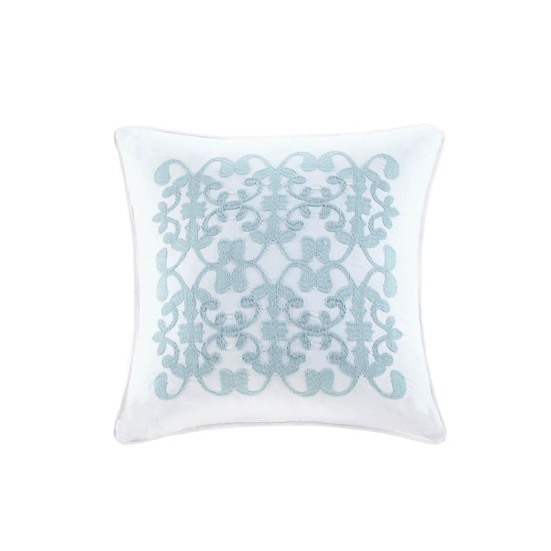 5 Piece Microfiber Ruffled Comforter Set - White California King by HouseOfZazla