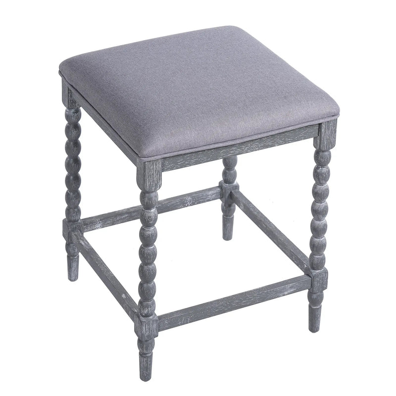 26" Counter Stools - Set of 2 with Upholstered Seat by HouseOfZazla
