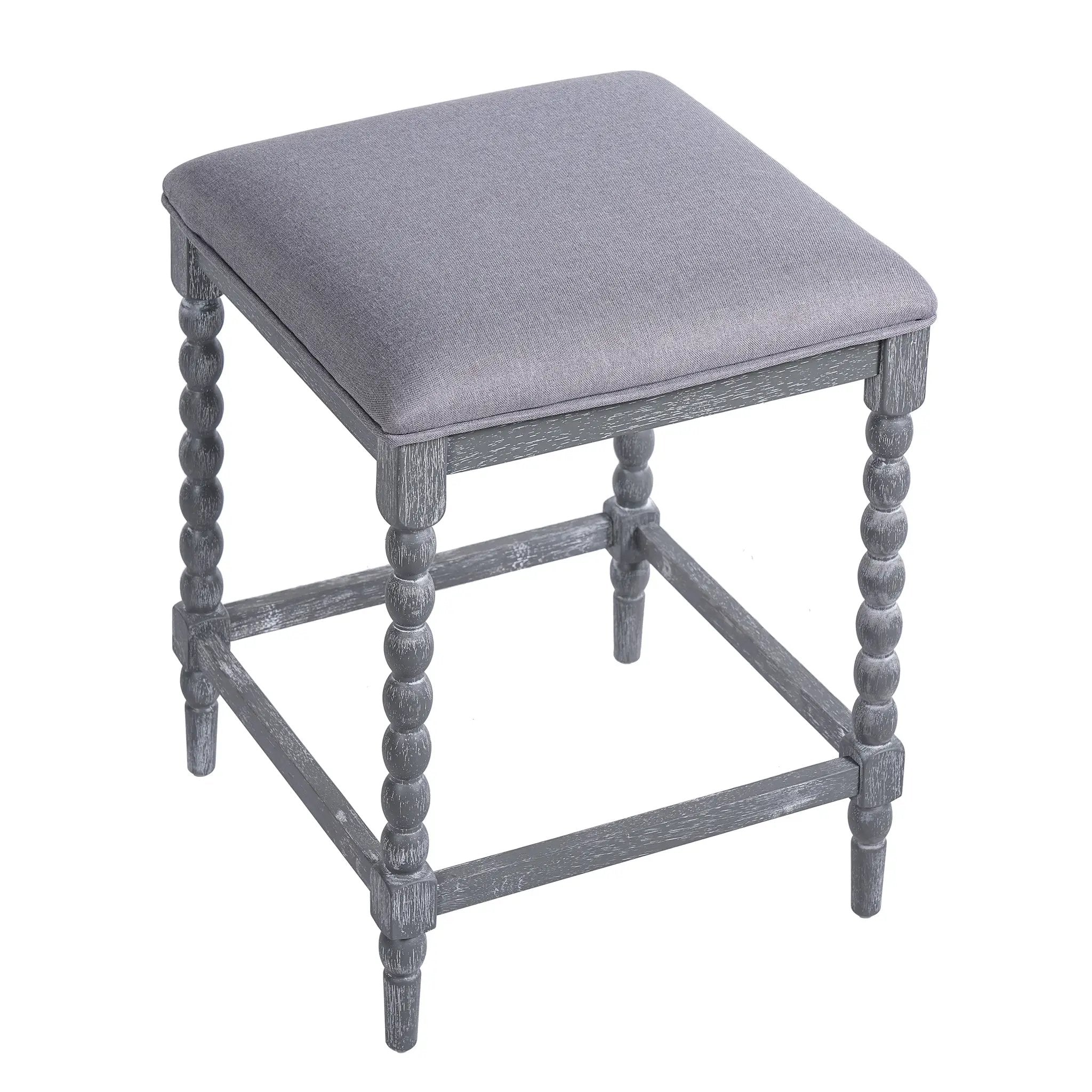 26" Counter Stools Set of 4 with Upholstered Seat by HouseOfZazla