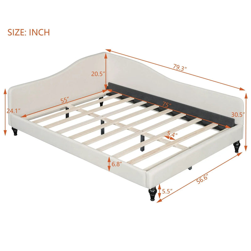 Modern L Shaped Daybed With Legs by HouseOfZazla