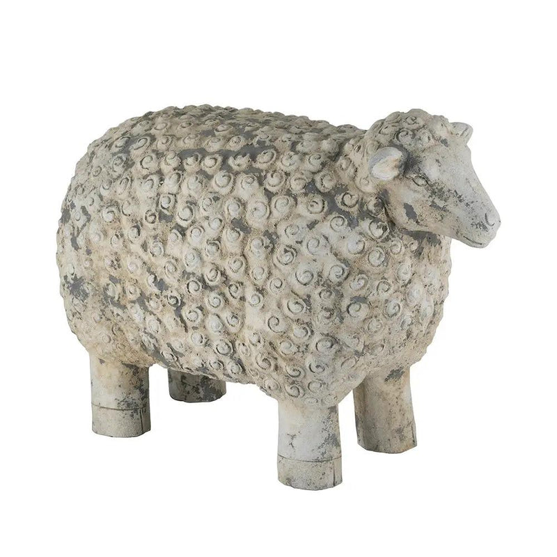 25.5x13x18" Magnesium Sheep Figurine with Weathered Finish by HouseOfZazla
