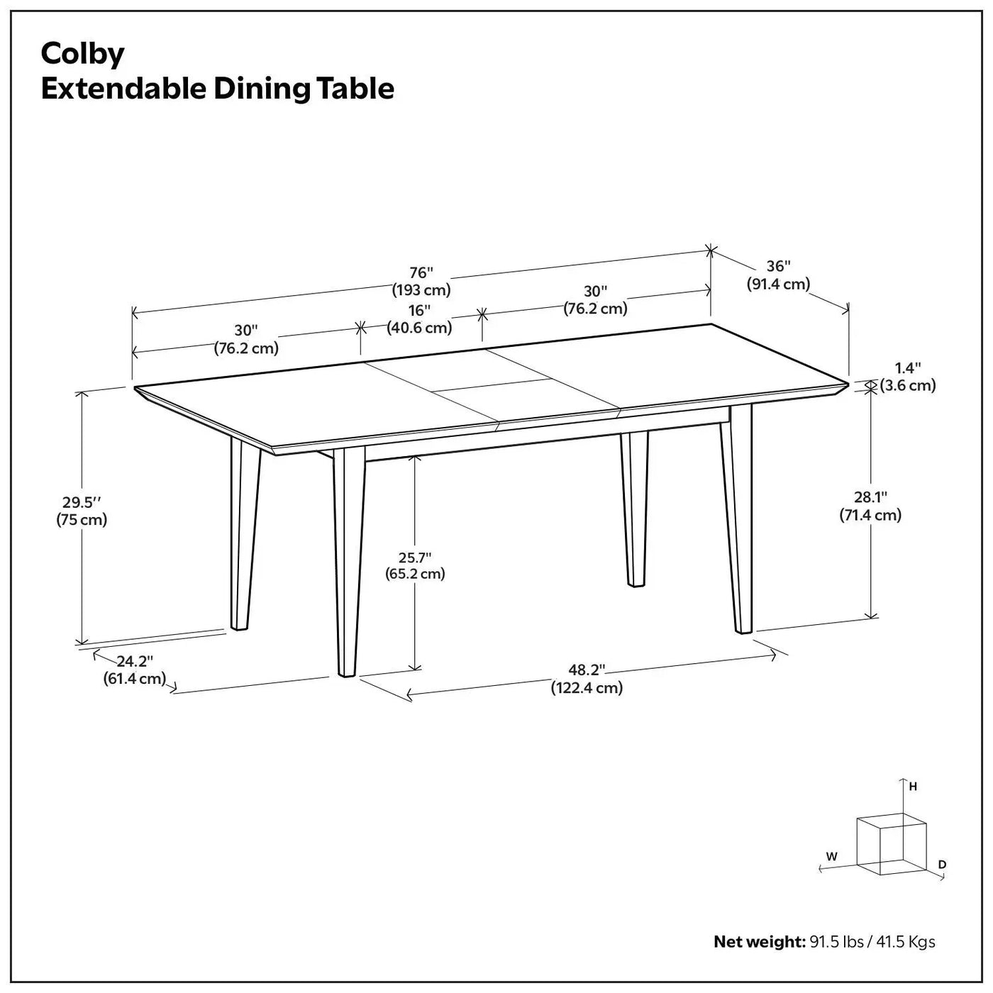 Colby - Dining Table, Contemporary by HouseOfZazla