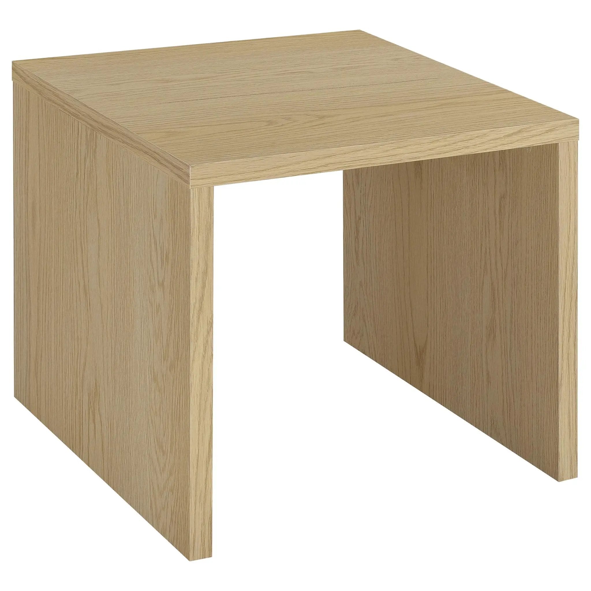 Canoga 2-piece Lift Top Cocktail Coffee Table Set Light Oak by Unique Piece Furniture