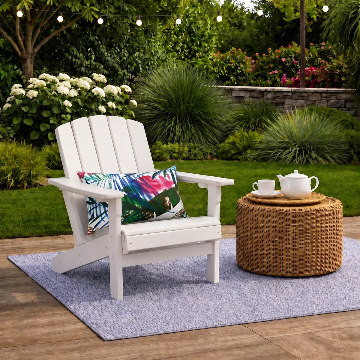 2 Pack Outdoor Lumbar Pillow Covers - Tropical Floral by HouseOfZazla