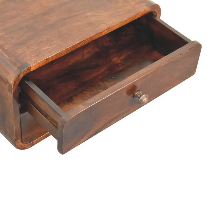 Solid Wood Curved California Nightstand by HouseOfZazla