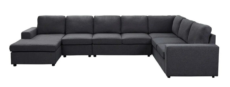 Hayden - 7 Seat Reversible Modular Sectional Sofa Chaise by HouseOfZazla