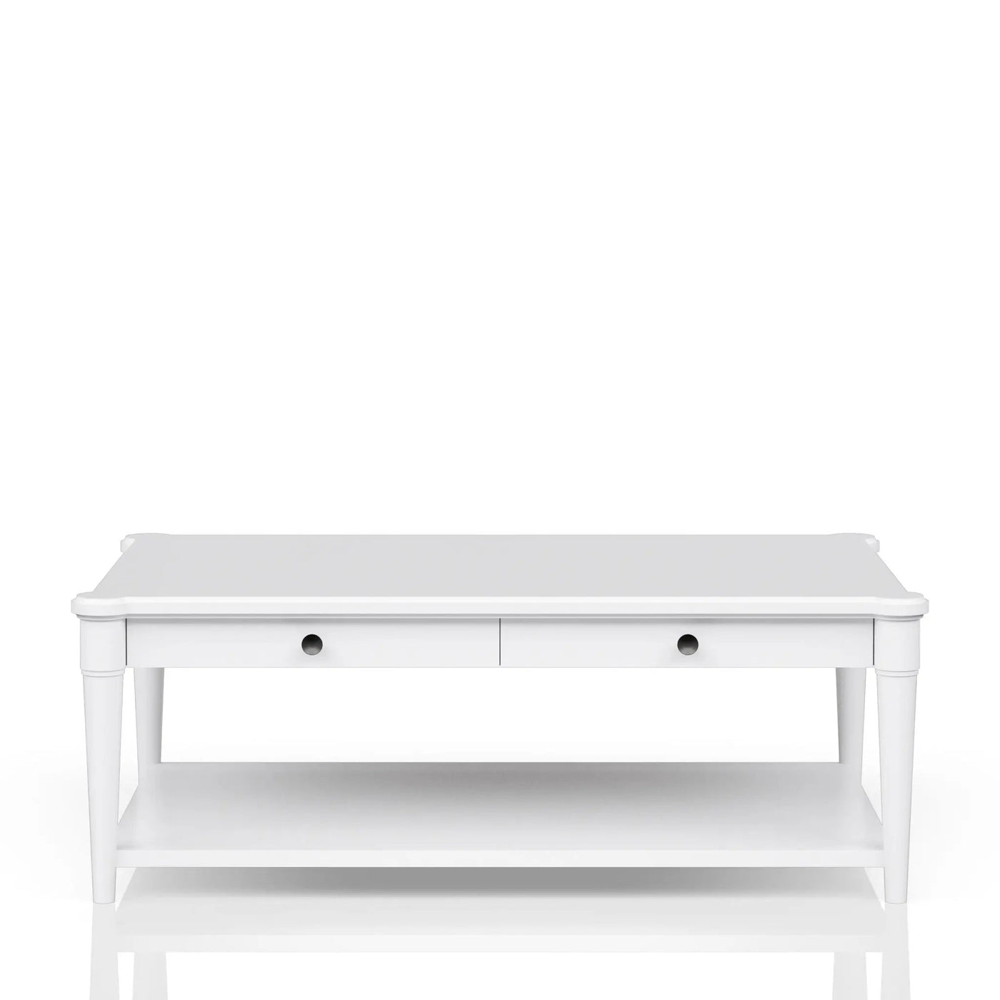 Cocktail Table With Two Storage Drawers And Casters by HouseOfZazla