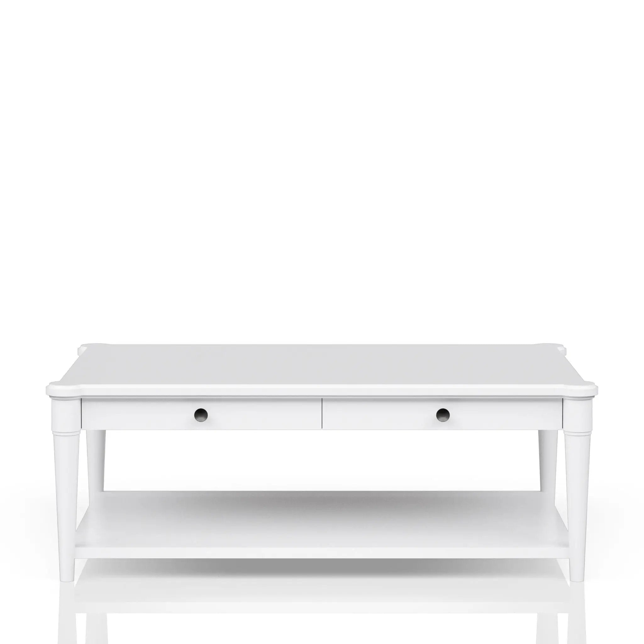 Cocktail Table With Two Storage Drawers And Casters by Unique Piece Furniture
