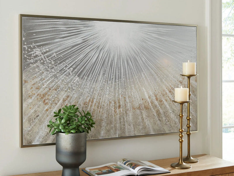 Waldard - Wall Art - Gray / Taupe / White by Unique Piece Furniture