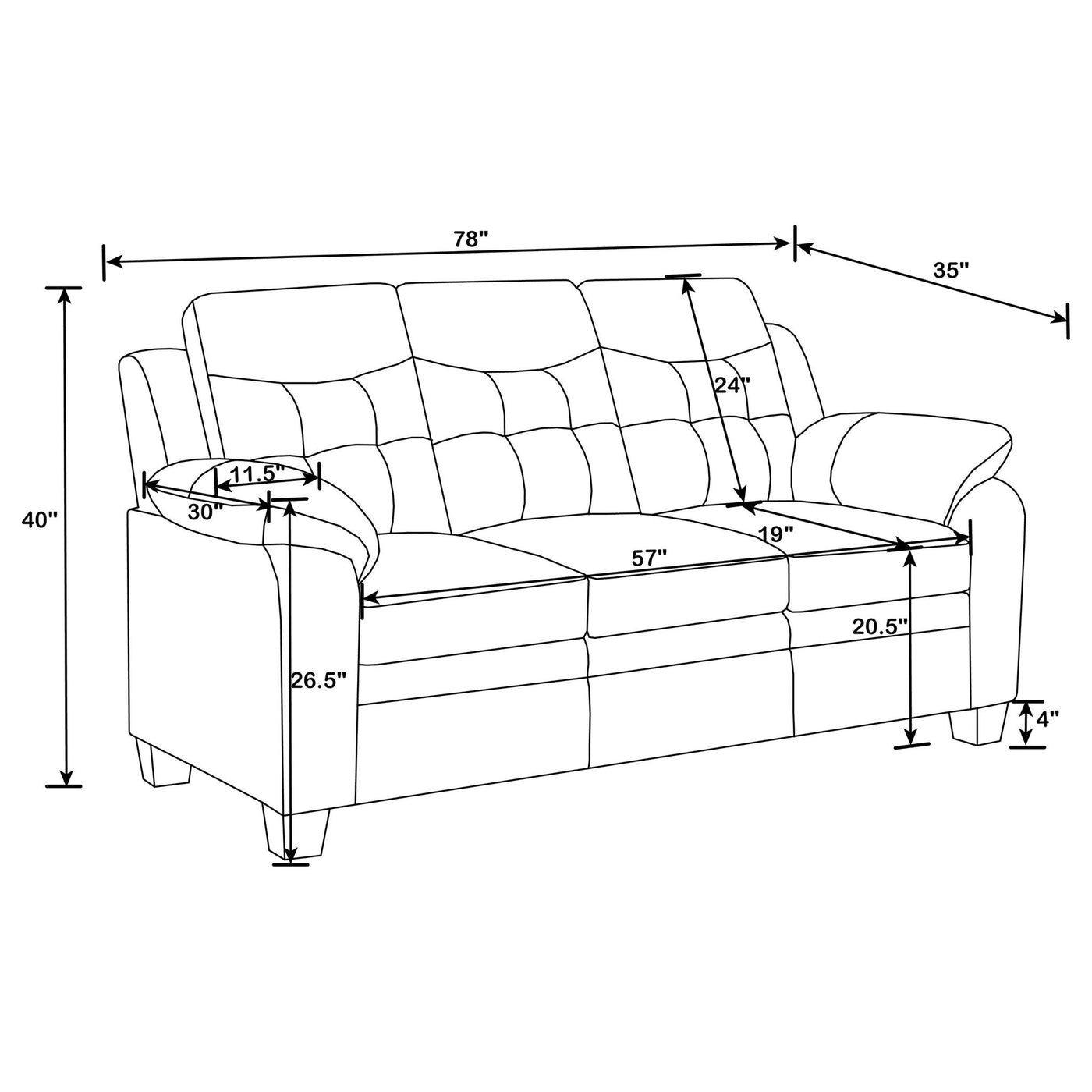Castro - Living Room Set by HouseOfZazla