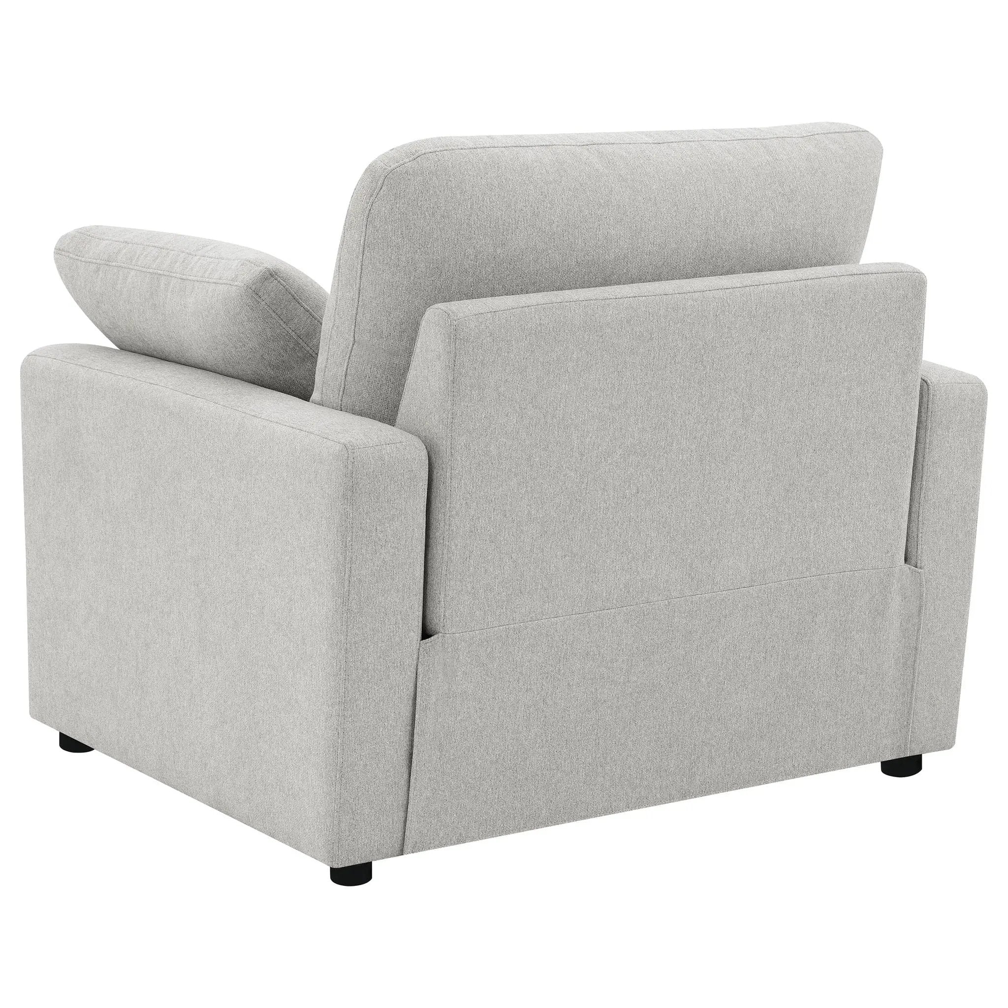 Collins Upholstered Power Recliner Chair Grey by Unique Piece Furniture