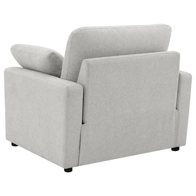 Collins Upholstered Power Recliner Chair Grey by Unique Piece Furniture