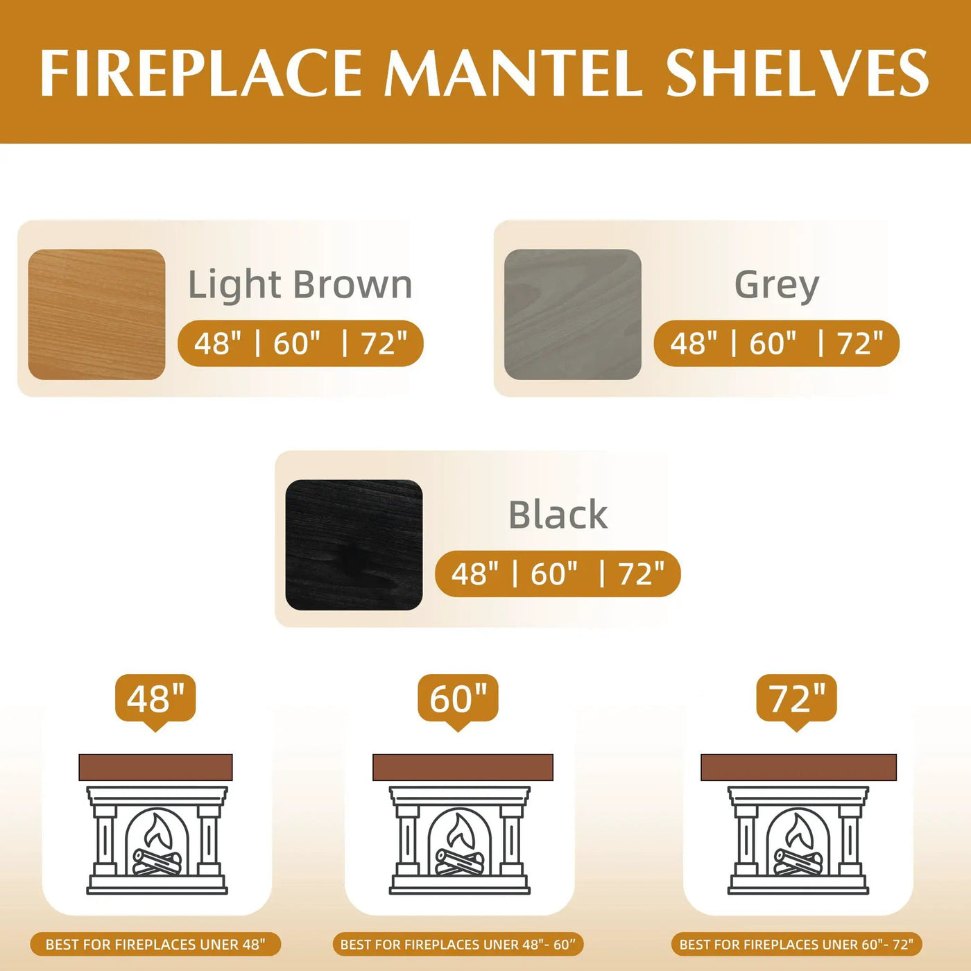 Fireplace Mantel Floating Shelf For Home Decor by Unique Piece Furniture