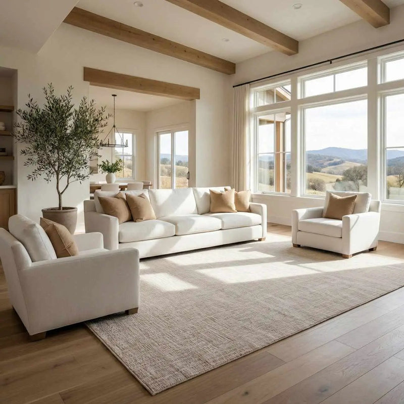 Leanna Cream Washable Area Rug by Boutique Rugs