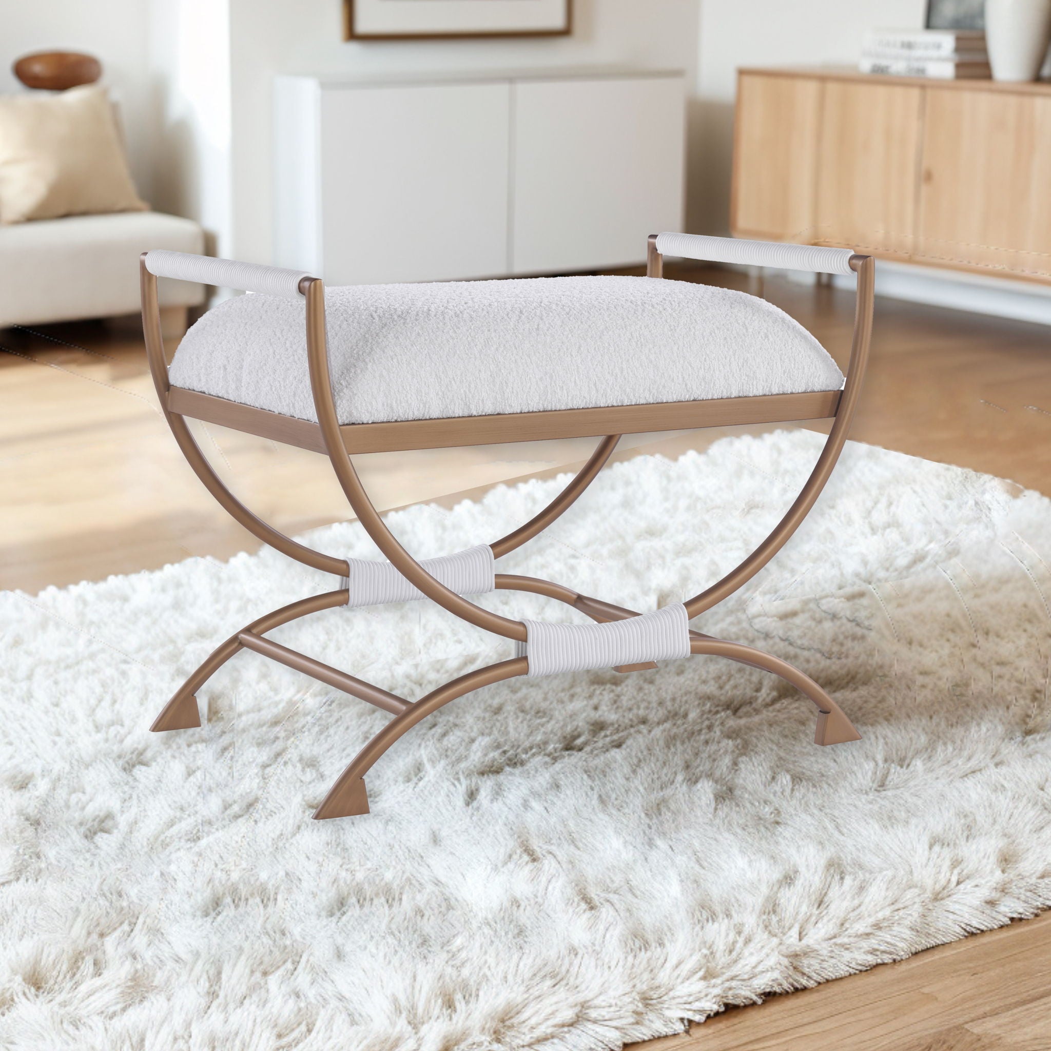 Nora - Bench - White by HouseOfZazla