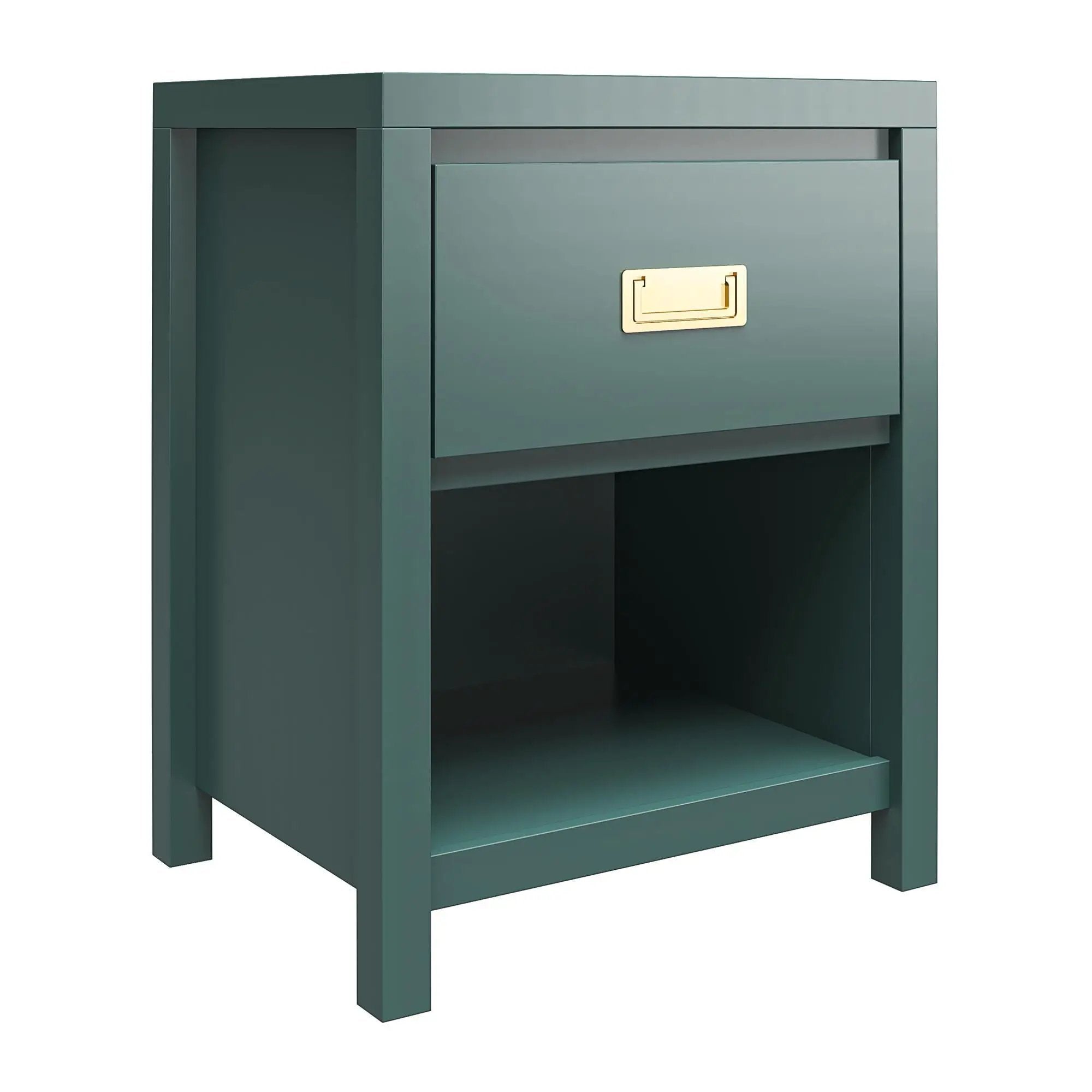 Haven - 1 Drawer Nightstand - Green by HouseOfZazla