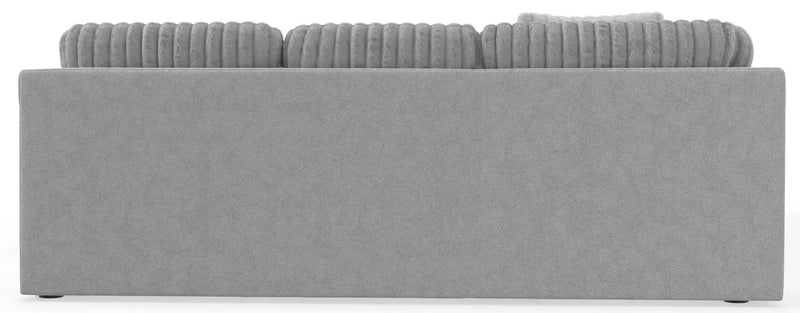 Logan - Upholstered Sectional With Comfort Coil Seating - 46" Cocktail Ottoman And Accent Pillows Included by Unique Piece Furniture