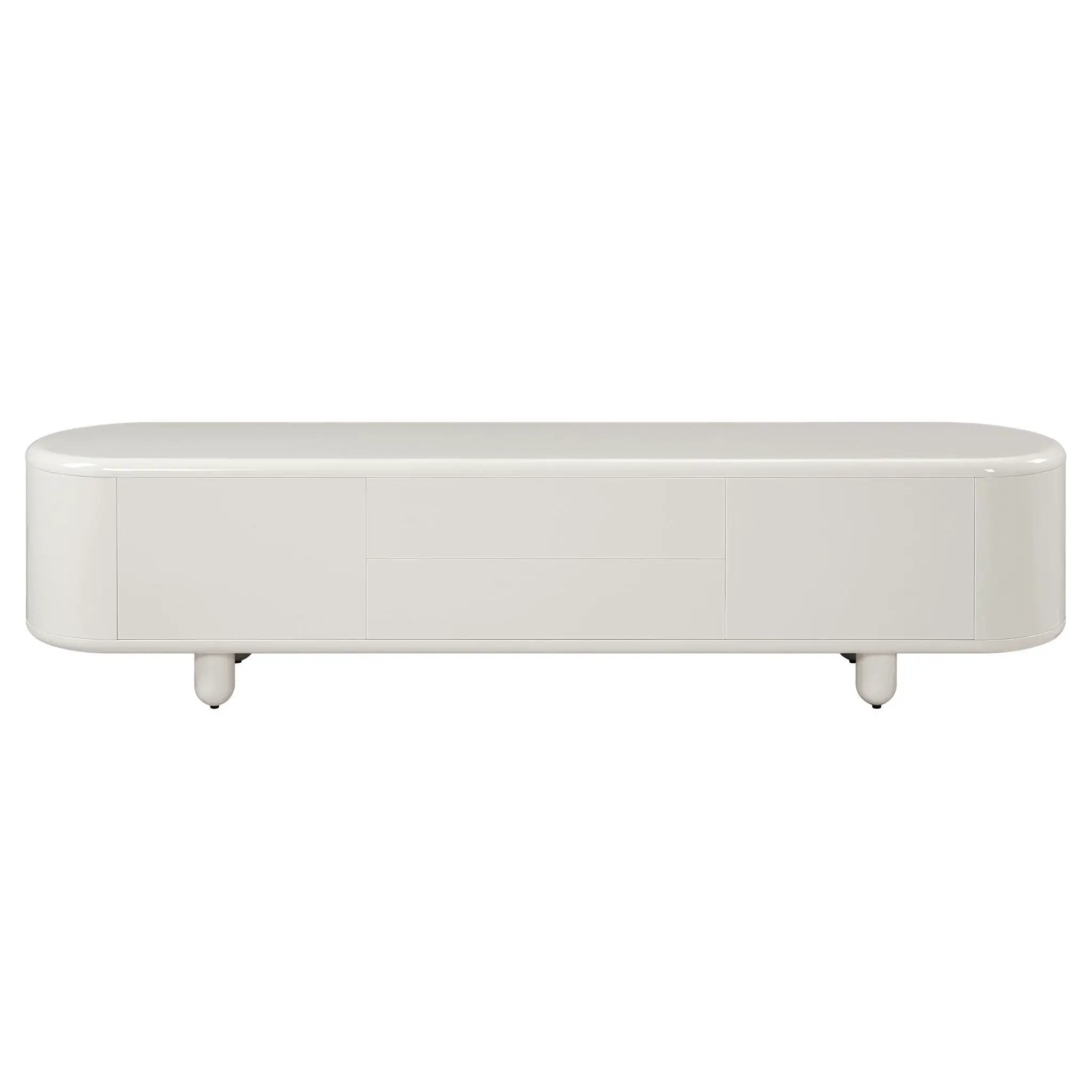 Keely - TV Stand - Gloss White by HouseOfZazla