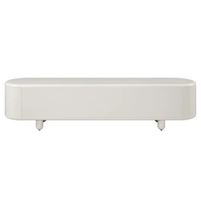Keely - TV Stand - Gloss White by HouseOfZazla