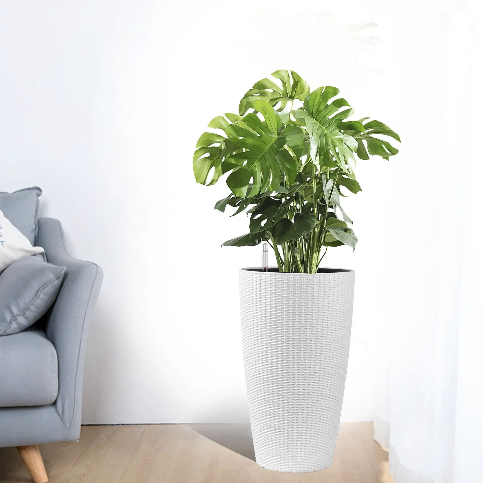 Tall Planters Set With Water Level Monitor And Auto Watering by HouseOfZazla