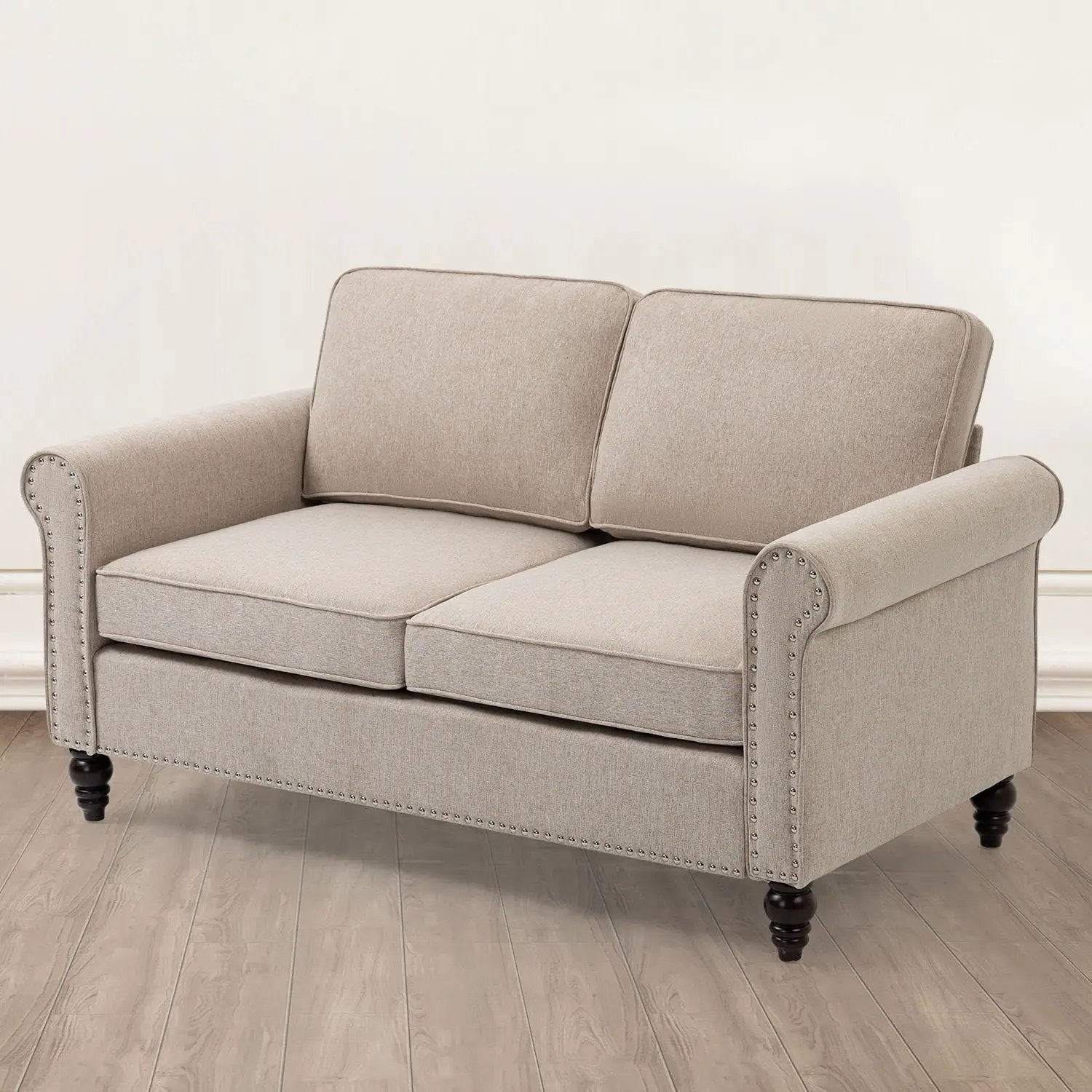 Loveseat Sofa, Mid-Century Modern Couches For Living Room, Button Tufted Sofa by HouseOfZazla