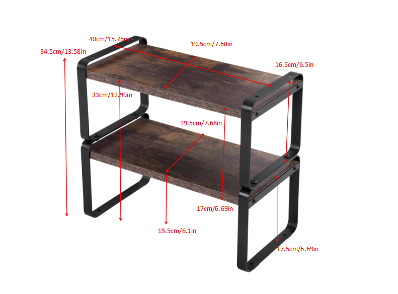 2-Tier Adjustable Storage Shelves by HouseOfZazla