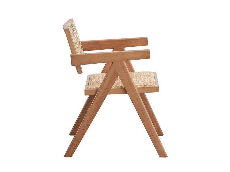 Velentina - Rattan Arm Chair (Set of 2) - Natural by HouseOfZazla
