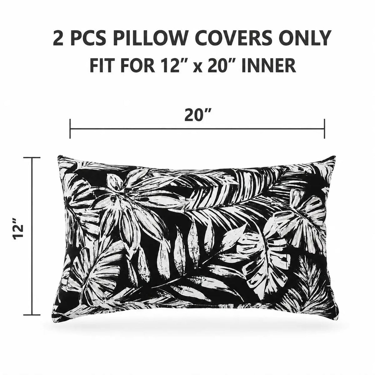 2 Pack Outdoor Lumbar Pillow Covers, photo 3 of 10