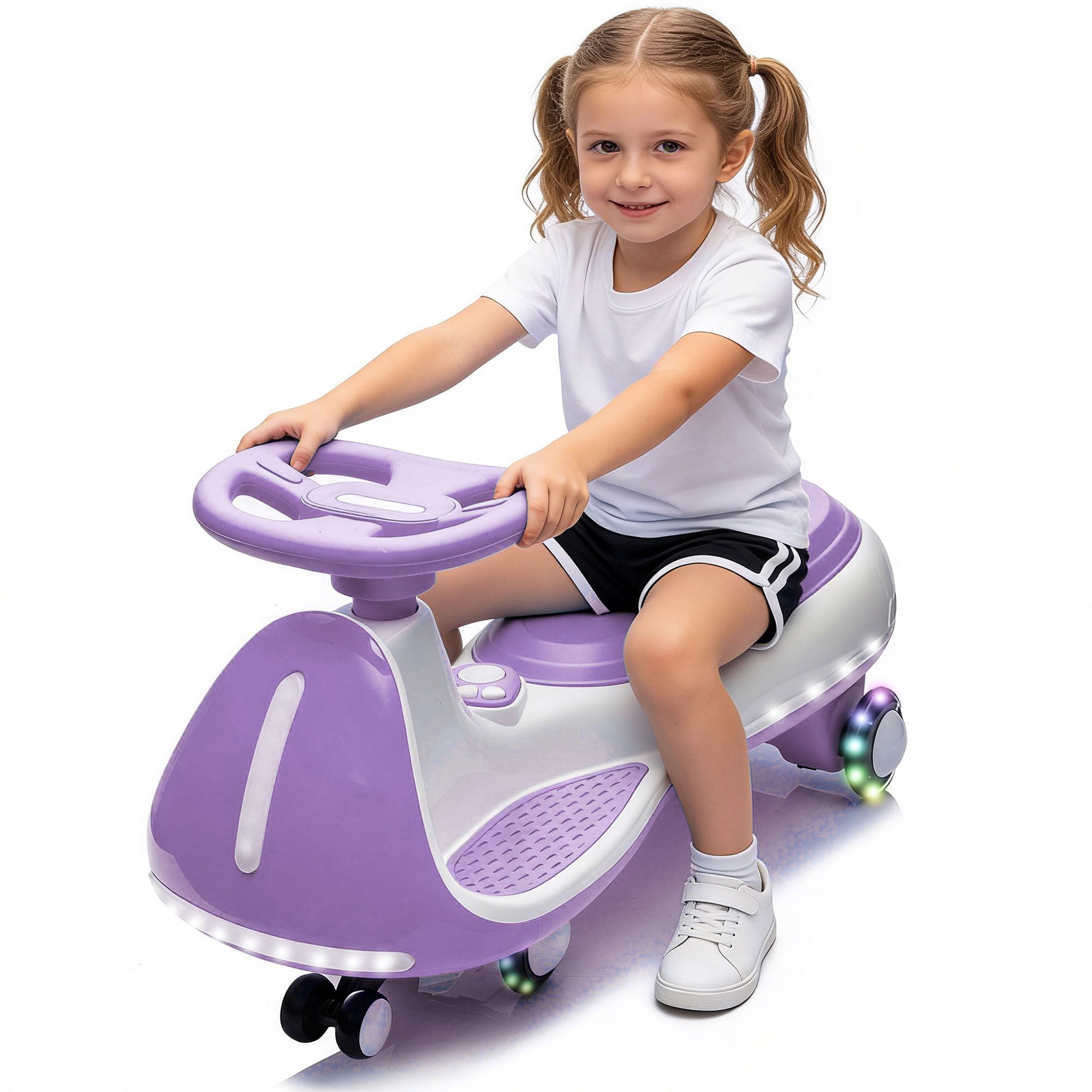 12V Kids Ride-On Electric Wiggle Car with 2-in-1 Smart Design by HouseOfZazla