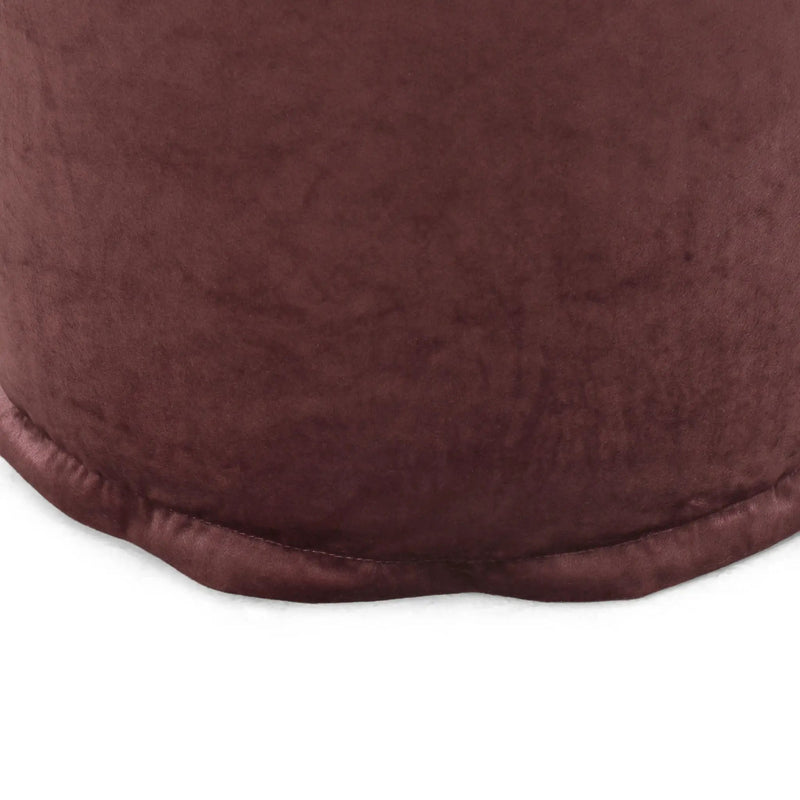 Shimon - Cylinder Pouf Ottoman Floor Cushion by Unique Piece Furniture