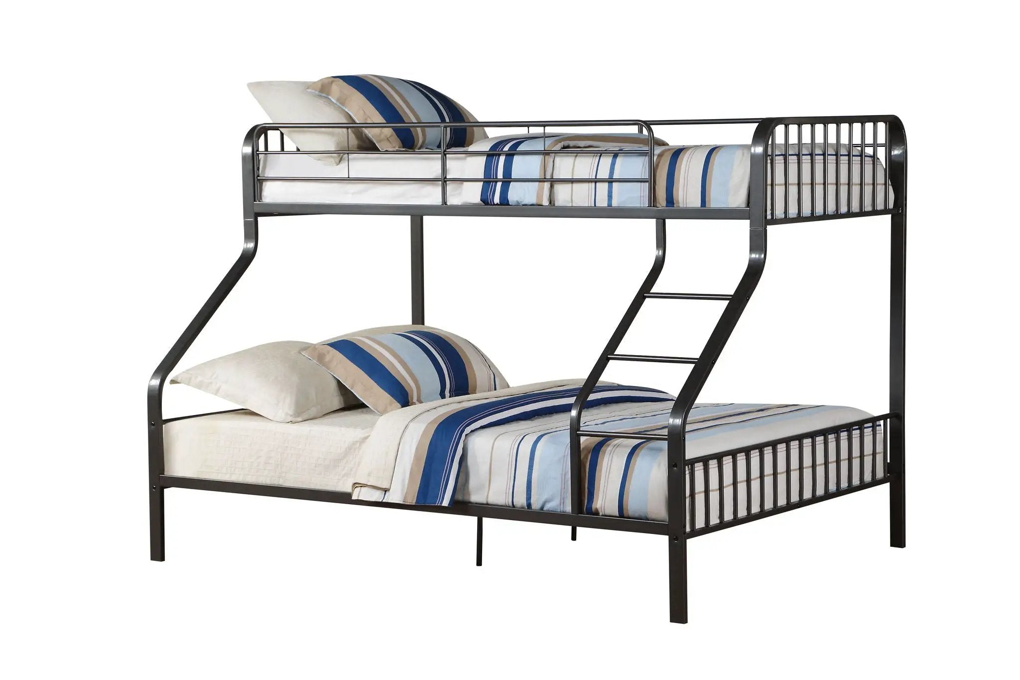 Caius - Twin Long Queen Bunk Bed - Gun by Unique Piece Furniture