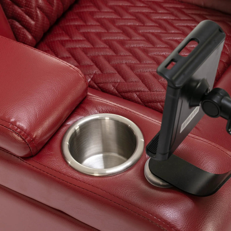 270 Degree Swivel Power Recliner With Tray Table, Phone Holder, Cup Holder, USB Port by HouseOfZazla